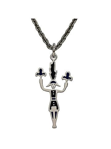 Hermès Hermes Necklace, Fireworks Master, Casaque Nuit, H100033FPAI GD 12 23, HERMES Metal Palladium Silver, Women's. (view 1)