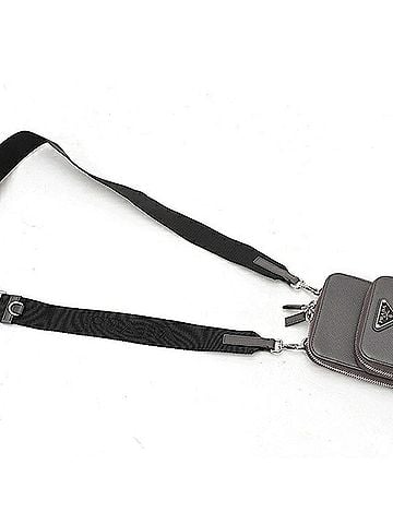 Prada Prada Saffiano Leather Smartphone Case Shoulder Pouch 2ZH126 Smoky Gray (view 2)