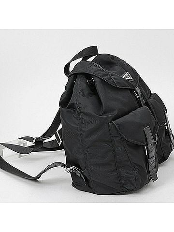 Prada Prada medium backpack, rucksack, 1BZ811, nylon and Saffiano leather. (view 2)