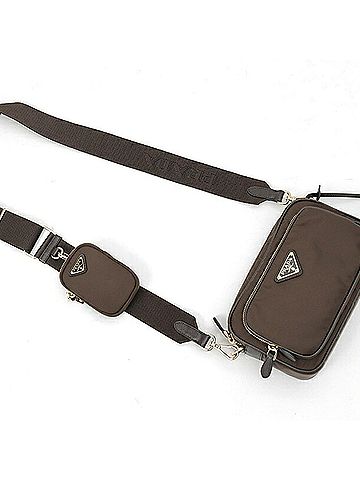 Prada Prada PRADA Re-Nylon Mini Shoulder Bag 1BH226 Nylon Brown (view 2)