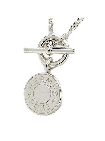Hermès Hermes Amulette H Confetti Necklace, Sellier Pendant, Sterling Silver (Sv.925) (view 1)