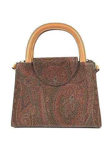 ETRO ETRO Vintage Paisley Pattern Logo 2-Way Bag, Shoulder Bag/Handbag, Leather, Women's, Brown (view 2)
