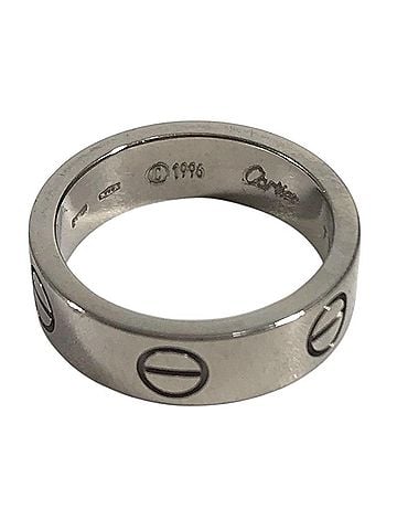 Cartier CARTIER Cartier 18K Gold Love Ring Logo Accessory Jewelry WG750 Women's Silver (view 1)