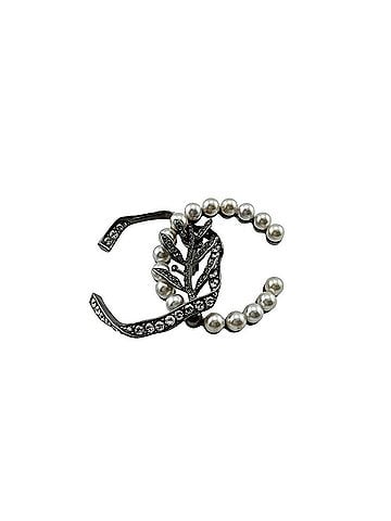 Chanel CHANEL Leaf Earrings, GP Silver, 18K Gold, Single Earring (Women's) (view 2)