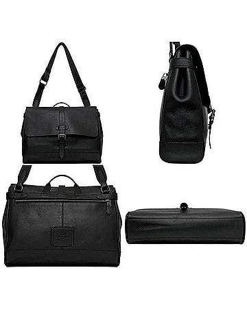 Coach Coach Hudson Shoulder Bag F23204 COACH Leather Black Men's Crossbody (view 2)