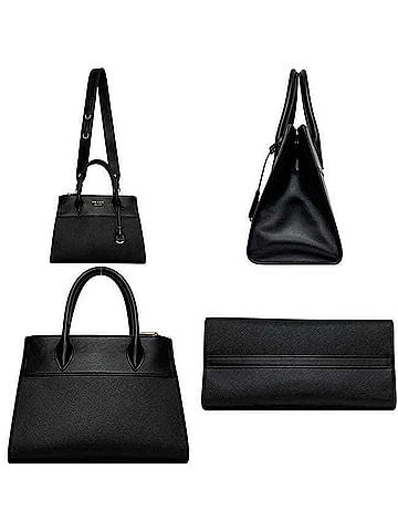 Prada Prada 2-way Shoulder Bag Paradigm Handbag 1BA103 7 D PRADA Leather Saffiano NERO Black Women's (view 2)