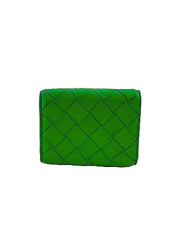 Bottega Veneta Bottega Veneta Intrecciato Tri-fold Wallet, Mini Leather, Green, Unisex (view 2)