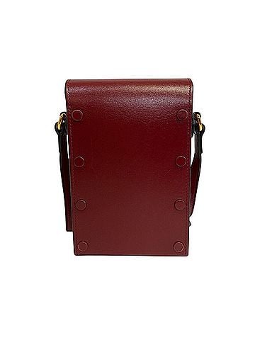 Gucci Gucci Horsebit 625615 Leather Shoulder Bag, Red, Women's Compact (view 2)