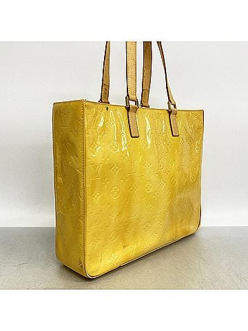 Louis Vuitton Louis Vuitton Vernis Columbus Tote Bag, M91047, Lime Yellow, Women's, P3595334 (view 2)