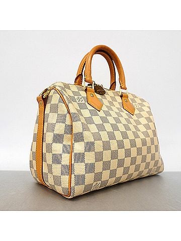Louis Vuitton Louis Vuitton Damier Azur Speedy Bandoulière 25 Handbag N40608 White 2-way bag for women P3594667 (view 2)
