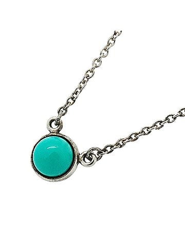 Tiffany & Co. Tiffany &amp; Co. By the Yard Necklace, Sterling Silver 925, Turquoise Blue, Women's, P3560922 (view 1)