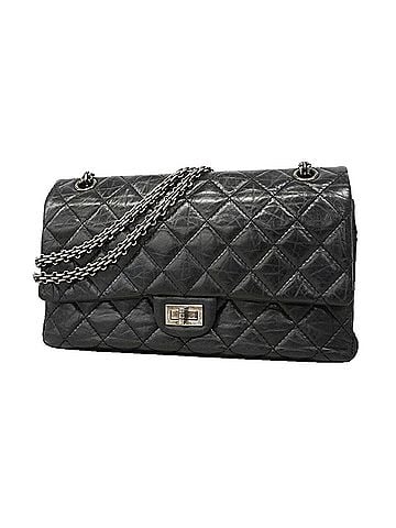 Chanel Chanel Shoulder Bag 2.55 Matelassé Double Flap Chain Leather Black Women's OP026352 (view 1)