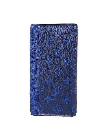 Louis Vuitton Louis Vuitton Taigarama Portefeuille Brazza Long Wallet M30297 Cobalt Men's (view 1)