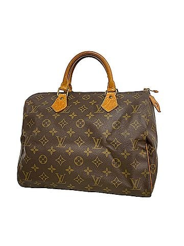 Louis Vuitton Louis Vuitton Monogram Speedy 30 Handbag M41108 Brown Women's (view 1)