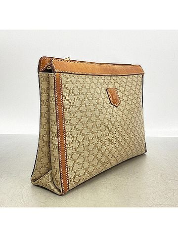 Céline Celine Macadam Clutch Bag, Beige, Men's (view 2)