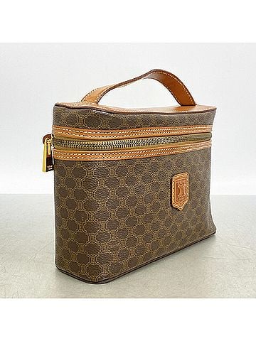 Céline Celine handbag/vanity bag, Macadam pattern, brown, for women. (view 2)