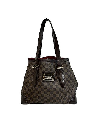 Louis Vuitton Louis Vuitton Hampstead MM N51204 Damier Ebene Brown Red Handbag for Women LOUIS VUITTON (view 1)