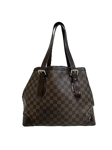 Louis Vuitton Louis Vuitton Hampstead MM N51204 Damier Ebene Brown Red Handbag for Women LOUIS VUITTON (view 2)