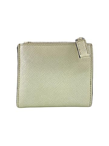 Prada PRADA 2ML049 Triangle Plate Leather Bi-fold Wallet White (view 2)