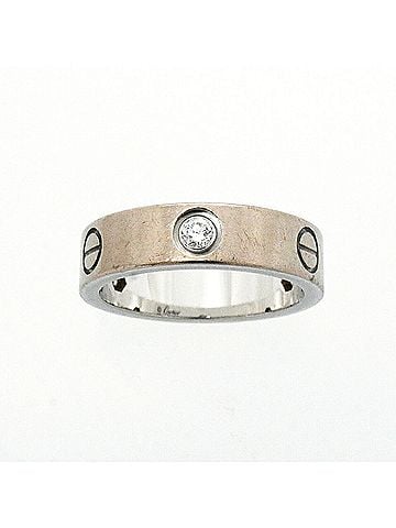 Cartier Cartier Love Ring, 3PD, 18K White Gold, Diamond, Size #58, Men's, P3649293 (view 2)