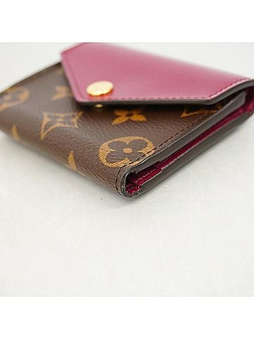 Louis Vuitton Louis Vuitton Tri-fold Wallet Monogram Portefeuille Zoe M62932 Brown Fuchsia Men's P3644393 (view 2)