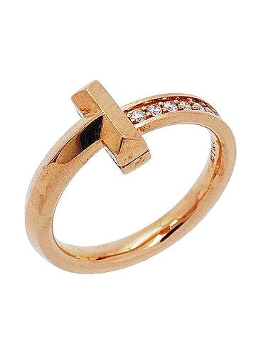 Tiffany & Co. Tiffany &amp; Co. T One Ring, 18K Pink Gold, 0.07ct Diamond, Women's, P3641655 (view 1)