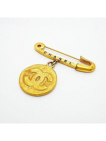 Chanel Chanel Brooch, Coco Mark, Circle, GP Plated Gold, Women's, P3634615 (view 2)