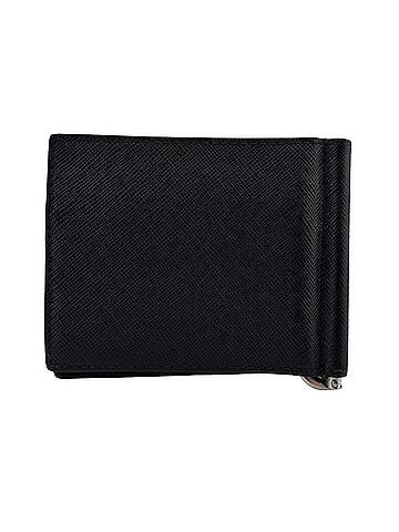 Prada PRADA Saffiano Leather Money Clip Bi-fold Wallet, Black, Men's, Compact, Card Pockets (view 2)