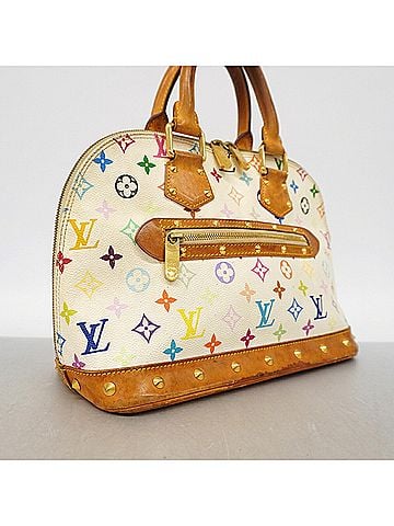 Louis Vuitton Louis Vuitton Alma Monogram Multicolor Handbag M92647 Blanc Women's P3666337 (view 2)