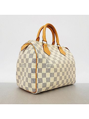 Louis Vuitton Louis Vuitton Damier Azur Speedy 25 Handbag N41534 White Women's P3666248 (view 2)
