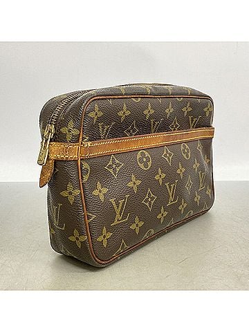 Louis Vuitton Louis Vuitton Monogram Compiegne 23 Clutch Bag M51847 Brown Men's P3665592 (view 2)