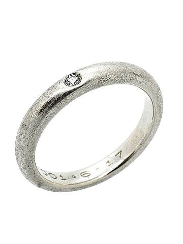 Tiffany & Co. Tiffany &amp; Co. Stacking Band Ring, 1PD (One Diamond), Pt950 Platinum, Women's, P3664890 (view 1)