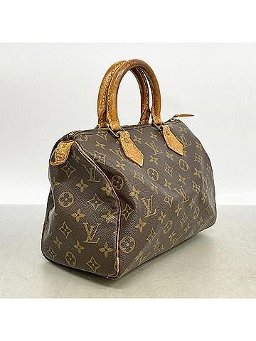Louis Vuitton Louis Vuitton Monogram Speedy 25 Handbag M41109 Brown Women's P3661435 (view 2)