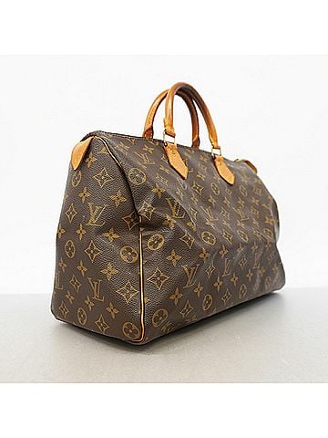 Louis Vuitton Louis Vuitton Monogram Speedy 35 Handbag M41107 Brown Women's P3661434 (view 2)