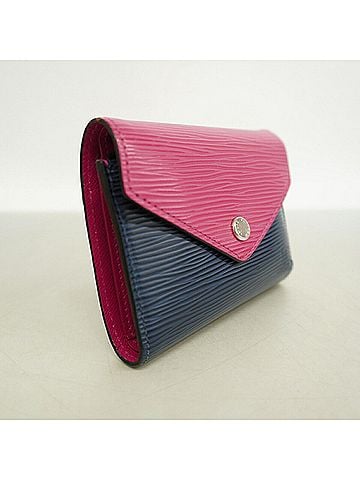 Louis Vuitton Louis Vuitton Tri-fold Wallet, Epi Leather, Portefeuille Victorine, M62204, Pink Indigo Blue, Women's, P3660036 (view 2)