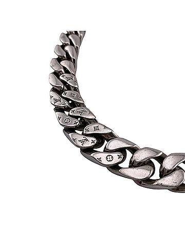 Louis Vuitton LOUIS VUITTON M69987 Collier LV Chain Links GP Necklace Silver (view 2)