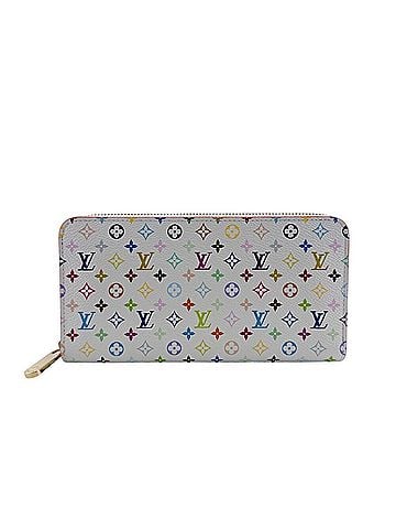 Louis Vuitton Louis Vuitton LV x TM Zippy Wallet M13922 Monogram Multicolor White Blanc Round Long for Women (RFID detected) (view 1)