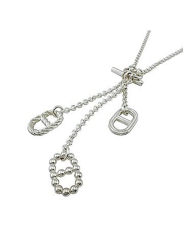 Hermès HERMES Chaine d'Ancre Parade PM Lariat Necklace, Sterling Silver 925, Unisex (view 2)