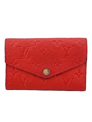 Louis Vuitton Louis Vuitton M60735 Portefeuille Curieuse Monogram Empreinte Red Tri-fold Wallet Mini Women's (view 1)
