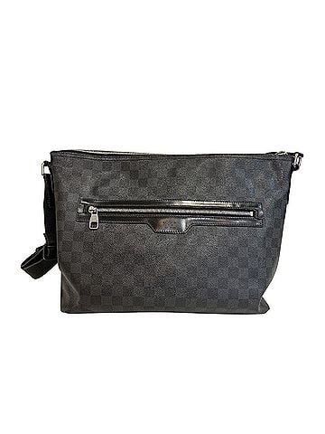 Louis Vuitton LOUIS VUITTON N41106 Mick MM Damier Leather Shoulder Bag, Black (view 2)