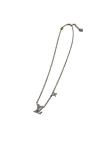 Louis Vuitton Louis Vuitton M00596 Collier LV Iconic Necklace GP Rhinestone Gold Women's (view 2)