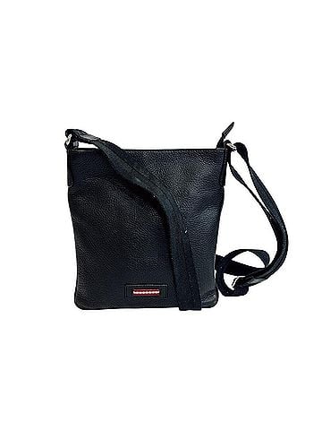 Bally Bally Leather Pochette Shoulder Bag, Black, Men's (view 1)