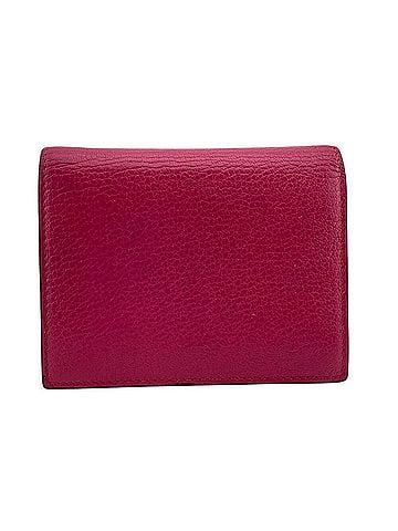 Miu Miu Miu Miu Miu Leather Bi-fold Wallet, Pink, Women's (view 2)