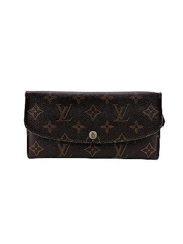 Louis Vuitton LOUIS VUITTON M60136 Portefeuille Emilie Monogram Leather Brown Long Wallet for Women (view 1)