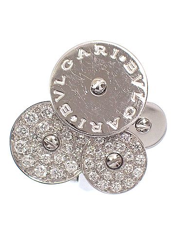 Bvlgari Bvlgari Cycladi Earrings, Women's, Diamond, 18K White Gold, 15.3g, 750 A4046089 (view 2)