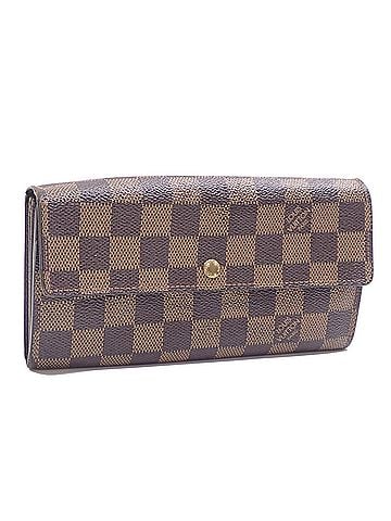 Louis Vuitton Louis Vuitton Bi-fold Long Wallet, Damier Ebene, Portefeuille Sarah, Women's, N61726 (view 1)
