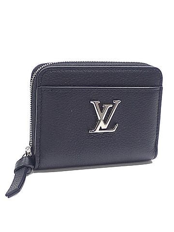 Louis Vuitton Louis Vuitton Lockme Zippy Coin Purse for Women, M80099, Noir Black, Round (view 1)