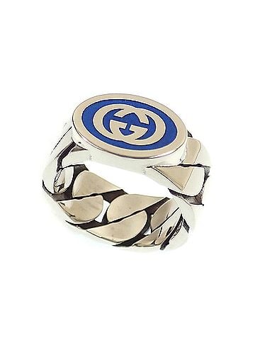 Gucci Gucci Interlocking G Chain Ring, SV925 (#11), 9.2g, Women's/Men's Ring (view 1)