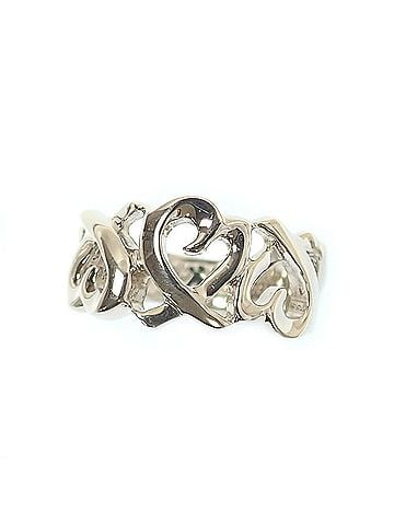 Tiffany & Co. Tiffany &amp; Co. Triple Loving Heart Ring, Women's, SV925, 3.7g, Silver Ring (view 2)