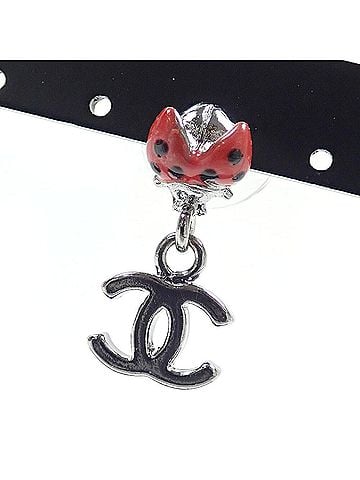 Chanel Chanel Coco Mark Earrings for Women, Metal, Ladybug Design, 06P (view 2)